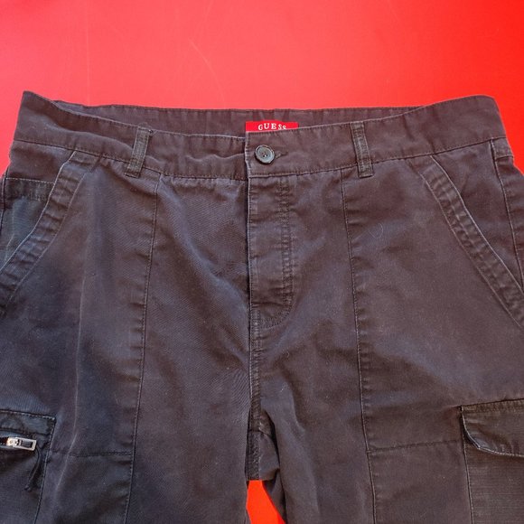 Guess cargo short dark blue men's size 36 - Picture 2 of 5